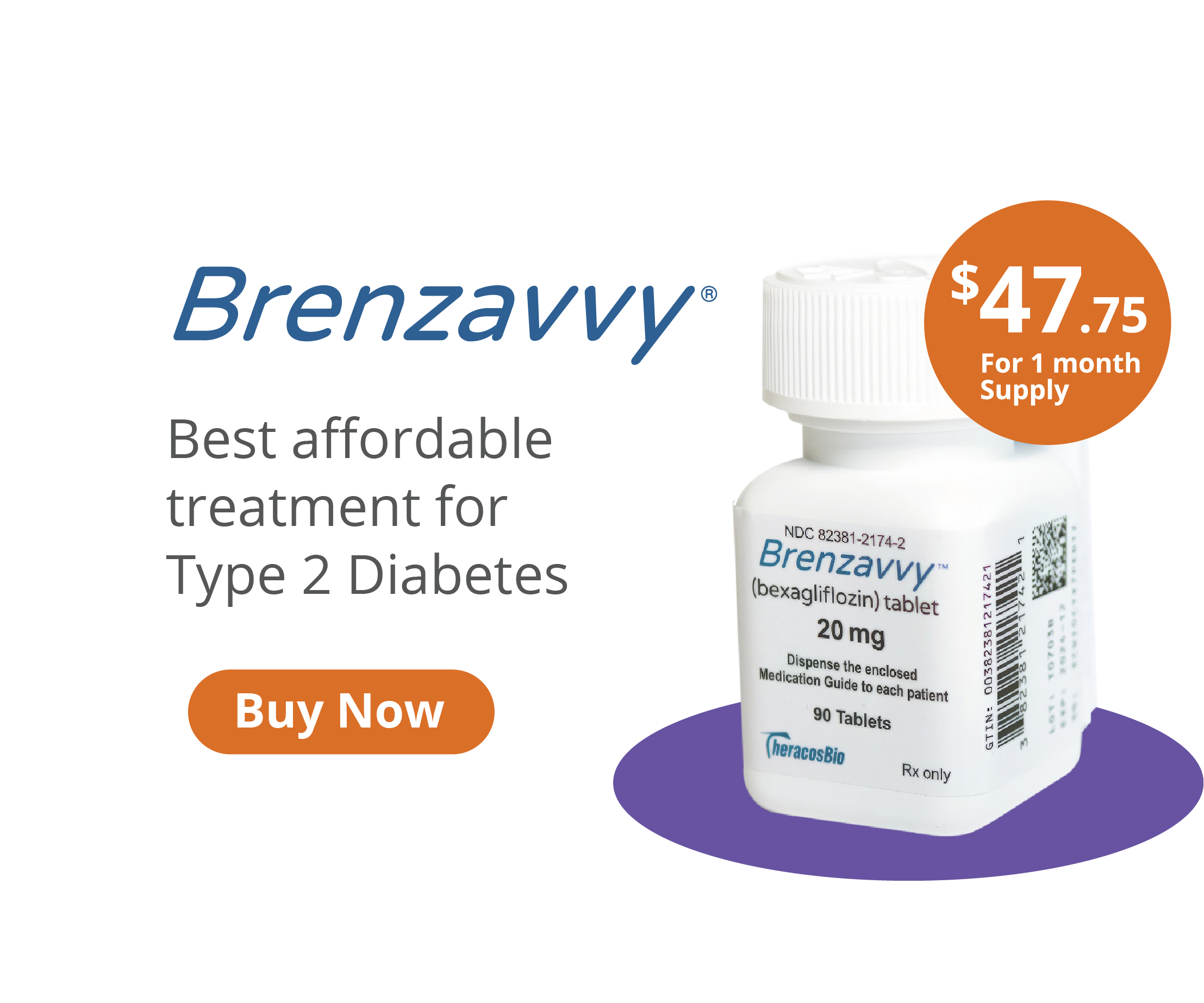 Brenzavvy (20 mg) - affordable treatment for type 2 diabetes