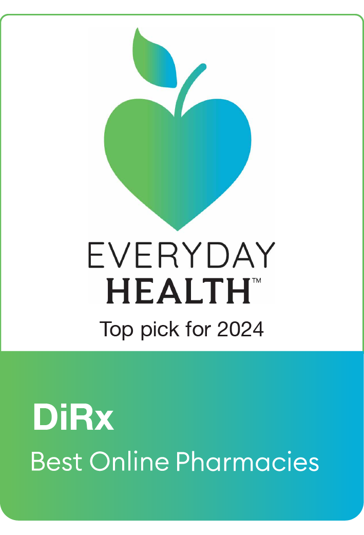 Everyday Health recognized DiRx as a best online pharmacy