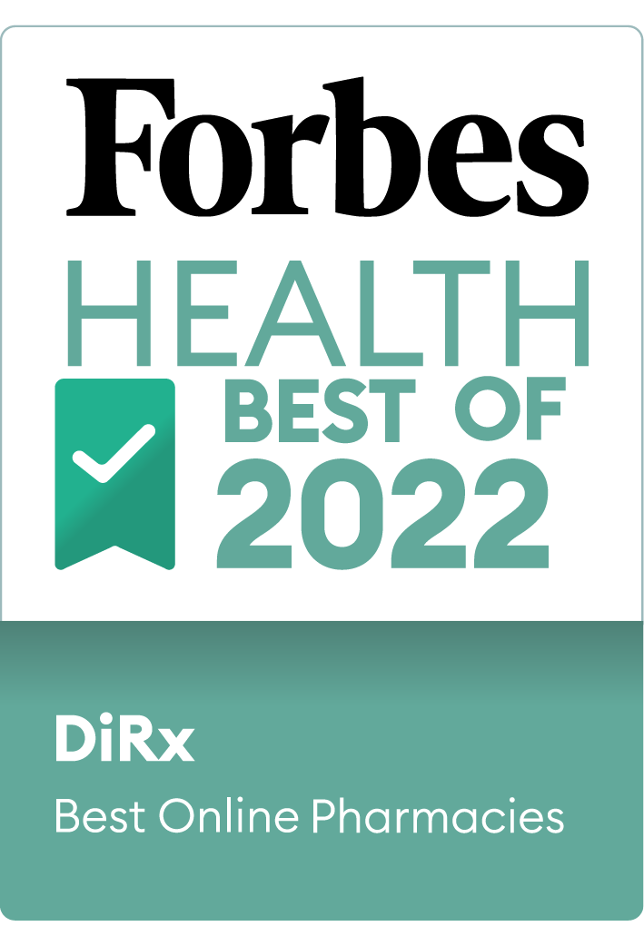 Forbes Health recognized DiRx as a best online pharmacy