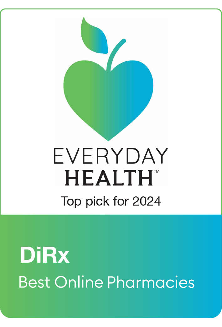Everyday Health awarded DiRx as a best online pharmacy