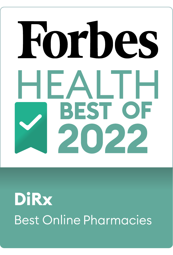 Forbes Health awarded DiRx as a best online pharmacy