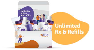 Medicines box with curve text